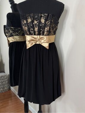 Vintage Y2K Jessica Mcclintock Gunne Sax Vintage Mini Cocktail Dress Strapless